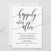 Hochzeitsfeier, glücklicherweise immer nach dem Pa Einladung (Vorderseite)