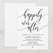 Hochzeitsfeier, glücklicherweise immer nach dem Pa Einladung (Vorne/Hinten)