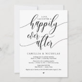 Hochzeitsfeier, glücklicherweise immer nach dem Pa Einladung (Vorderseite)