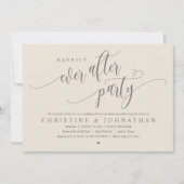 Hochzeitsfeier, glücklicherweise immer nach dem Pa Einladung (Vorderseite)