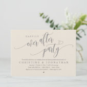 Hochzeitsfeier, glücklicherweise immer nach dem Pa Einladung (Stehend Vorderseite)
