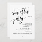 Hochzeitsfeier, glücklicherweise immer nach dem Pa Einladung (Vorne/Hinten)