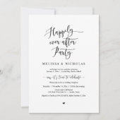 Hochzeitsfeier, glücklicherweise immer nach dem Pa Einladung (Vorderseite)