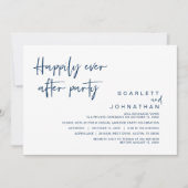 Hochzeitsfeier, glücklicherweise immer nach dem Pa Einladung (Vorderseite)