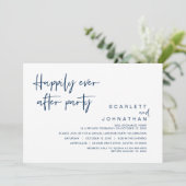 Hochzeitsfeier, glücklicherweise immer nach dem Pa Einladung (Stehend Vorderseite)