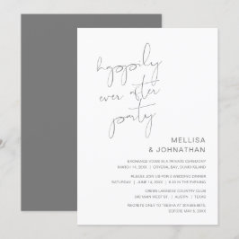 Hochzeitsfeier, glücklicherweise immer nach dem Pa Einladung