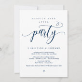 Hochzeitsfeier, glücklicherweise immer nach dem Pa Einladung (Vorderseite)