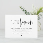 Hochzeitsfeier, glücklicherweise immer nach dem Pa Einladung (Stehend Vorderseite)