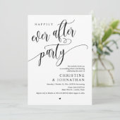 Hochzeitsfeier, glücklicherweise immer nach dem Pa Einladung (Stehend Vorderseite)