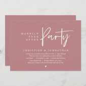 Hochzeitsfeier, glücklicherweise immer nach dem Pa Einladung (Vorne/Hinten)