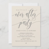 Hochzeitsfeier, glücklicherweise immer nach dem Pa Einladung (Vorderseite)