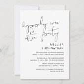 Hochzeitsfeier, glücklicherweise immer nach dem Pa Einladung (Vorderseite)