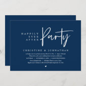 Hochzeitsfeier, glücklicherweise immer nach dem Pa Einladung (Vorne/Hinten)