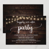 Hochzeitsfeier, glücklicherweise immer nach dem Pa Einladung (Vorne/Hinten)