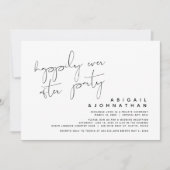 Hochzeitsfeier, glücklicherweise immer nach dem Pa Einladung (Vorderseite)