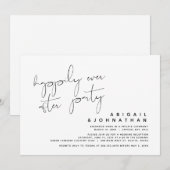 Hochzeitsfeier, glücklicherweise immer nach dem Pa Einladung (Vorne/Hinten)