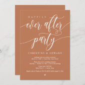 Hochzeitsfeier, glücklicherweise immer nach dem Pa Einladung (Vorne/Hinten)