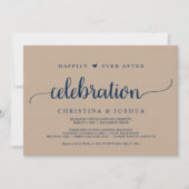 Hochzeitsfeier, glücklicherweise immer nach Feier Einladung (Vorderseite)