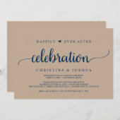 Hochzeitsfeier, glücklicherweise immer nach Feier Einladung (Vorne/Hinten)