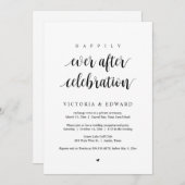 Hochzeitsfeier, glücklicherweise immer nach Feier Einladung (Vorne/Hinten)