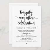 Hochzeitsfeier, glücklicherweise immer nach Feier Einladung (Vorne/Hinten)