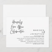 Hochzeitsfeier, glücklicherweise immer nach Feier Einladung (Vorne/Hinten)