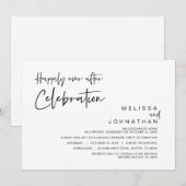 Hochzeitsfeier, glücklicherweise immer nach Feier Einladung (Vorne/Hinten)