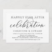 Hochzeitsfeier, glücklicherweise immer nach Feier Einladung (Vorne/Hinten)
