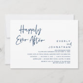 Hochzeitsfeier, glücklicherweise immer nach Feier Einladung (Vorderseite)