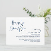 Hochzeitsfeier, glücklicherweise immer nach Feier Einladung (Stehend Vorderseite)
