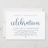 Hochzeitsfeier, glücklicherweise immer nach Feier Einladung (Vorderseite)