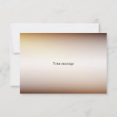 Hochzeitsfeier Golden Orange Weiße Blume Rustikal Dankeskarte (Rückseite)