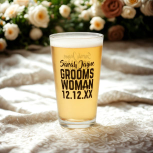 Hochzeitsfeier Groomswoman Glass Tumbler