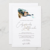 Hochzeitsfeier - Grosser Sur in Wasserfarbe Einladung (Vorne/Hinten)