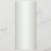 Hochzeitsfeier Grün Blätter Schwarzes Olive Elegan Menükarte (Rückseite)