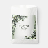 Hochzeitsfeier Grünpflanzen Blumengebäck Blätter Geschenktütchen (Vorderseite)