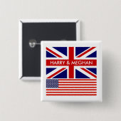 Hochzeitsfeier Harry und Meghan Button (Vorne & Hinten)