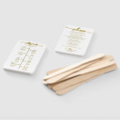 Hochzeitsfeier Icon Chic Script Hochzeit Begrüßung Fächer (Non-assembled)