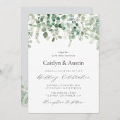 Hochzeitsfeier im Blumengarten Einladung (Vorne/Hinten)