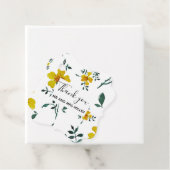 Hochzeitsfeier im Blumengarten Wasserfarbe Vielen Geschenkanhänger (Beispiel)