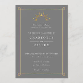 Hochzeitsfeier im Deko Einladung