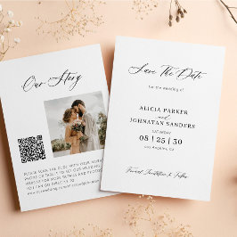 Hochzeitsfeier im Foto QR Save The Date
