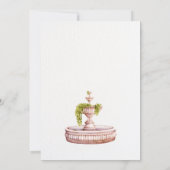 Hochzeitsfeier im Garten Einladung (Rückseite)