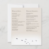 Hochzeitsfeier im Grünen (Rückseite)