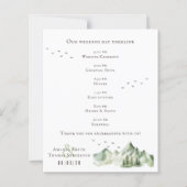 Hochzeitsfeier im Grünen (Vorderseite)