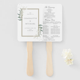 Hochzeitsfeier im Grünen Blätter Fächer