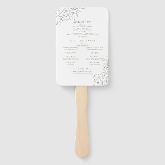 Hochzeitsfeier im Grünen Fächer (Rückseite)