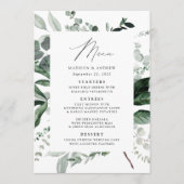 Hochzeitsfeier im Grünen Menükarte (Vorderseite)