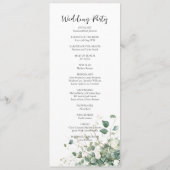 Hochzeitsfeier im Grünen Programm (Rückseite)