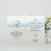 Hochzeitsfeier im Meer und auf dem Sand (Stehend Vorderseite)